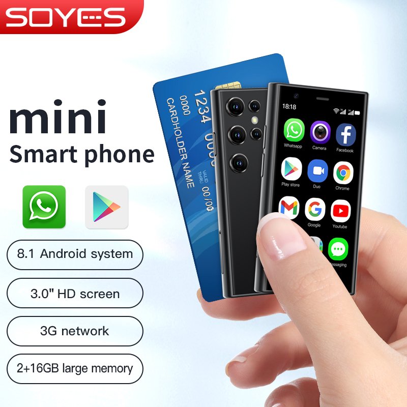 New arrived mini S23 pro 3 Inch Small Mobile Phone Android 8.1 Mini Porket phone 1000mAH 3G LTE 2+16GB Mini Android Smart Phone